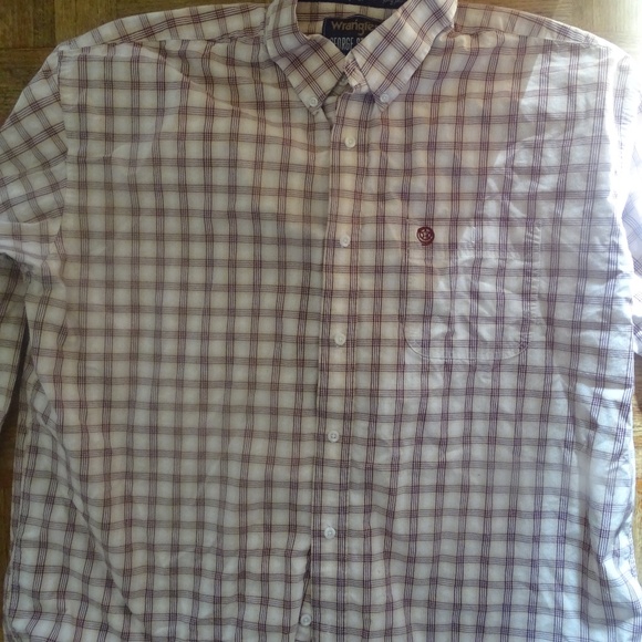WRANGLER GEORGE STRAIT COLLECTION CASUAL BUTTON DOWN SHIRT - Picture 1 of 2